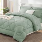 Conjunto de edredom CozyLux Queen com lençóis, 7 peças, cama em uma bolsa