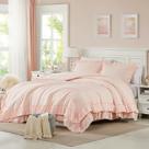 Conjunto de edredom Cupocupa Blush Pink Queen com 1 edredom e 2 fronhas