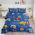 Conjunto de edredom Datura home Kids Butterfly Truck Twin 3 unidades Conjunto de edredom Datura home Kids Butterfly Truck Twin 3 unidades