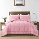Conjunto de edredom DOWNCOOL All Season King com 2 fronhas rosa