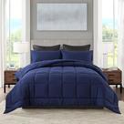 Conjunto de edredom DOWNCOOL King Size Blue com 2 fronhas