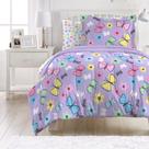 Conjunto de edredom Dream Factory Sweet Butterfly Purple Twin