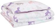 Conjunto de edredom e travesseiro Amazon Basics Kid's Purple