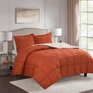 Conjunto de edredom HIG Burnt Orange Queen Size com Sham All Season Conjunto de edredom HIG Burnt Orange Queen Size com Sham All Season