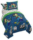 Conjunto de edredom Jay Franco Minecraft Twin com lençol e travesseiro