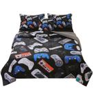 Conjunto de edredom JqinHome Full Gamer, cama de 6 peças em uma bolsa para meninos Conjunto de edredom JqinHome Full Gamer, cama de 6 peças em uma bolsa para meninos