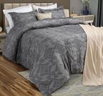 Conjunto de edredom king size Utopia Bedding Grey Paisley, 3 peças