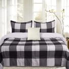 Conjunto de Edredom King Sweet Home Collection - Padrão Buffalo Check Conjunto de Edredom King Sweet Home Collection - Padrão Buffalo Check