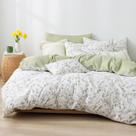 Conjunto de edredom LEMIROE Botanical Cotton Queen com 2 fronhas Conjunto de edredom LEMIROE Botanical Cotton Queen com 2 fronhas