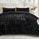 Conjunto de edredom Lotus Karen Fluffy Faux Fur King