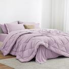 Conjunto de edredom Love's cabin Full Lavender, 7 peças