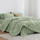 Conjunto de edredom Love's Cabin Twin Sage, 5 peças, cama em uma bolsa
