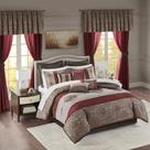 Conjunto de edredom Madison Park Essentials Delaney de 24 peças Queen