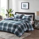 Conjunto de edredom Madison Park Parkston Plaid Full/Queen Navy Conjunto de edredom Madison Park Parkston Plaid Full/Queen Navy