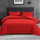 Conjunto de edredom Maple&Stone Twin Black Red 5 peças Conjunto de edredom Maple&Stone Twin Black Red 5 peças