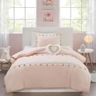 Conjunto de edredom Mi Zone Kids Tessa para meninas queen size rosa