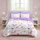 Conjunto de edredom Nesker Unicorn Twin Size com 5 peças para meninas
