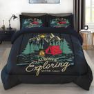 Conjunto de Edredom Pamnest Queen Vintage Macio 3 Peças de Roupa de Cama