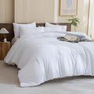 Conjunto de edredom Paxrac Classic Pure White Queen com 2 fronhas