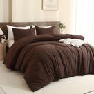 Conjunto de edredom Paxrac Earthy Brown Queen Size 3 peças Conjunto de edredom Paxrac Earthy Brown Queen Size 3 peças