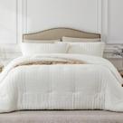 Conjunto de edredom Quataly Beige Queen com 1 edredom e 2 estojos