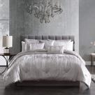Conjunto de edredom Riverbrook Home Turin Queen Silver, conjunto de 7 peças
