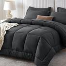 Conjunto de edredom Sasttie Queen, 7 peças, cama em uma bolsa, cinza Conjunto de edredom Sasttie Queen, 7 peças, cama em uma bolsa, cinza