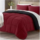 Conjunto de edredom satisomnia Queen Red Bedding, 3 peças Conjunto de edredom satisomnia Queen Red Bedding, 3 peças