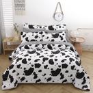 Conjunto de edredom SUCESES Twin Cow Print com lençóis de 8 peças
