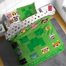 Conjunto de edredom Sunny Side Up Minecraft completo de 7 peças para crianças