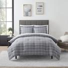 Conjunto de Edredom Sweet Home Collection - Tamanho Full - Padronagem Cinza Xadrez Conjunto de Edredom Sweet Home Collection - Tamanho Full - Padronagem Cinza Xadrez