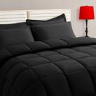 Conjunto de edredom TAIMIT Twin Size, 5 peças, cama em uma bolsa preta