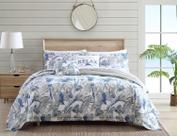 Conjunto de edredom Tommy Bahama King reversível de algodão azul Conjunto de edredom Tommy Bahama King reversível de algodão azul