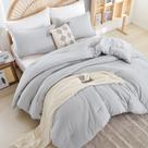 Conjunto de edredom weigelia Grey Queen Size com 1 edredom e 2 estojos