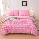 Conjunto de edredom Yadangxiawa Pink Princess Dress Queen Size