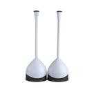 Conjunto de êmbolo de vaso sanitário Clorox com Hideaway Caddy White x2