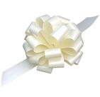 Conjunto de embrulho de presente Large Ivory Ribbon Pull Bows, 23 cm, 6 unidades