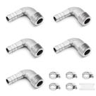 Conjunto de encaixe de mangueira Josaton 90 Degree Elbow Stainless Steel