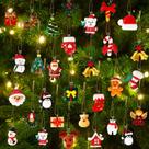 Conjunto de enfeites de Natal Garma 36PCS Mini Resin com corda