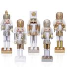 Conjunto de enfeites de Natal Quebra-Nozes Jolik Gold/Silver 12cm