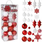 Conjunto de enfeites de Natal RN'D Christmas Snowflake Ball Enfeites