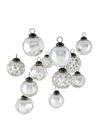 Conjunto de enfeites Serene Spaces Living Vintage Christmas 12 unidades