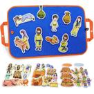 Conjunto de ensino infantil CHEFAN Bible Stories Felt Board, pacote com 4 Conjunto de ensino infantil CHEFAN Bible Stories Felt Board, pacote com 4