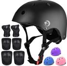 Conjunto de equipamentos de proteção: capacete de bicicleta infantil FOOKCIAN para 3-8 anos