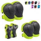 Conjunto de equipamentos de proteção, joelheiras CKE, cotoveleiras, protetores de pulso, crianças