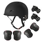 Conjunto de equipamentos de proteção Seed Alarm Skateboard Bike Helmet Kids Conjunto de equipamentos de proteção Seed Alarm Skateboard Bike Helmet Kids