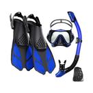 Conjunto De Equipamentos De Snorkel Para Adultos: Máscara Antiembaçante, Nadadeiras Ajustáveis E