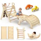 Conjunto de escalada BlueWood Pikler Triangle 7 em 1 para crianças pequenas