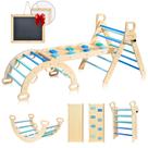 Conjunto de escalada indoor BlueWood Pikler Triangle 2-6 anos para crianças Conjunto de escalada indoor BlueWood Pikler Triangle 2-6 anos para crianças