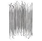 Conjunto de Escavadores de Cuchara Dentais A2Z SCILAB 17 peças Aço Inoxidável